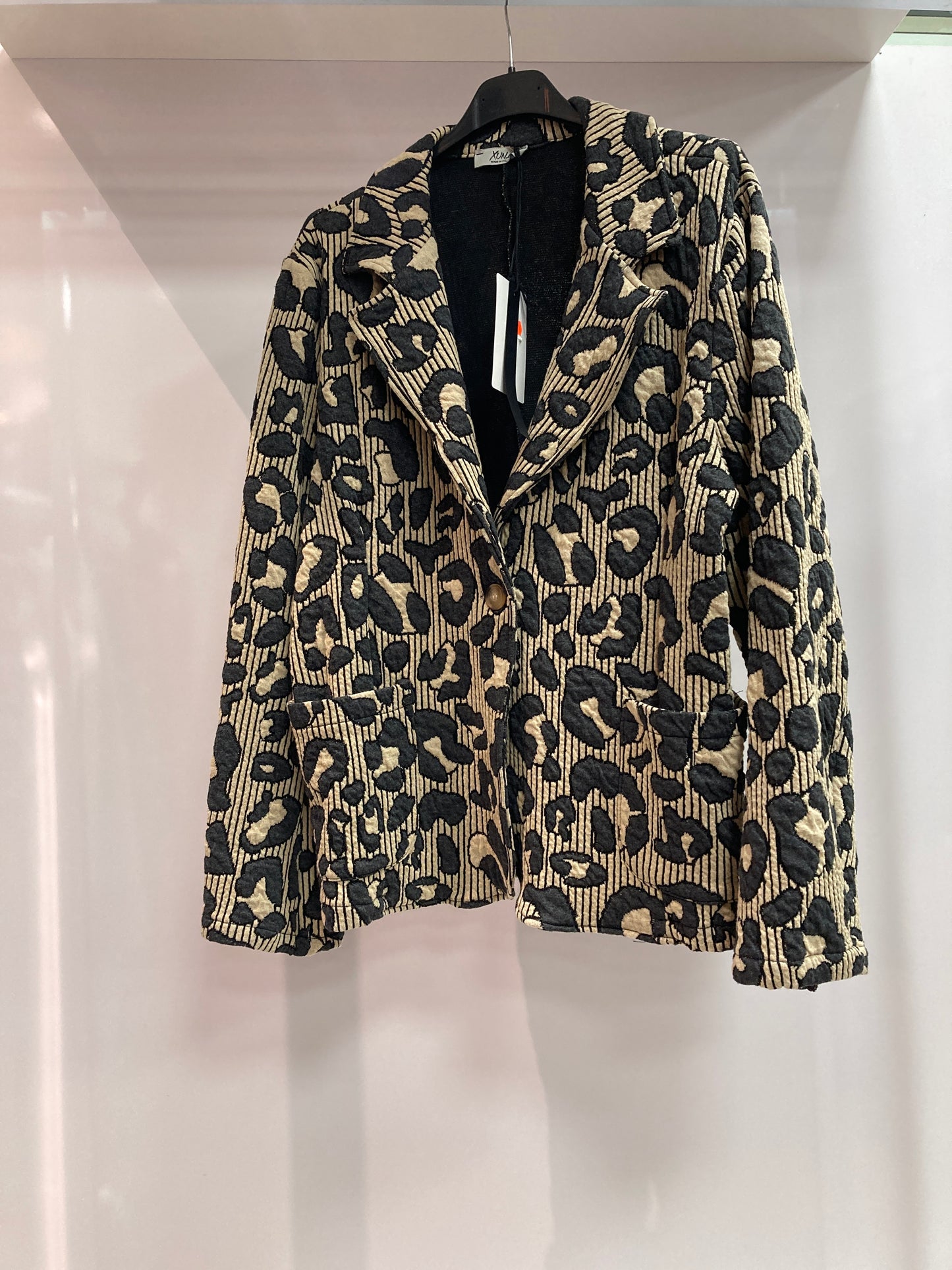 Damen Blazer mit Leoparden Print