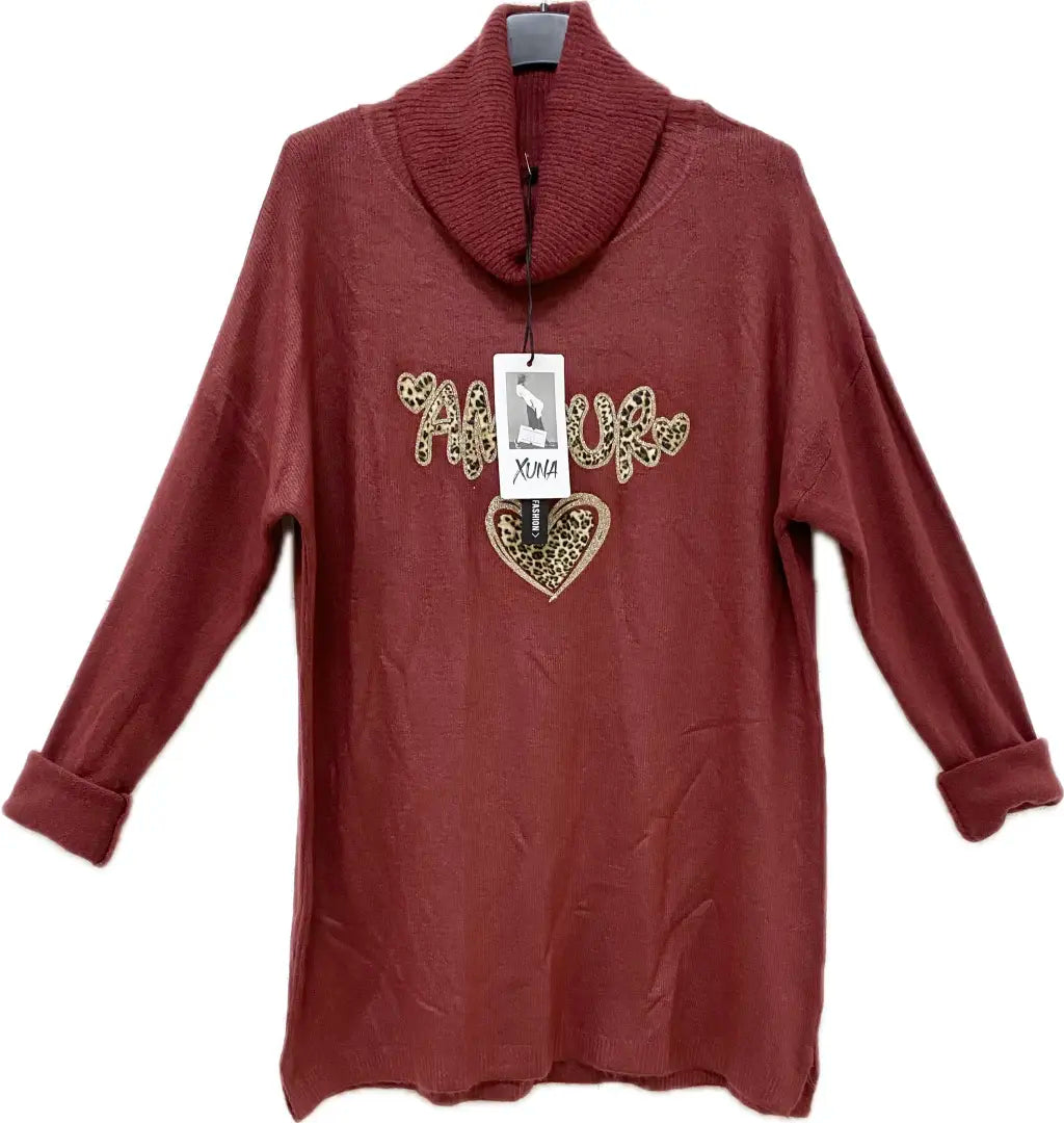 Amour Pullover mit Herz