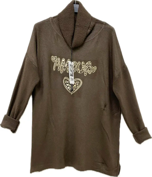 Amour Pullover mit Herz