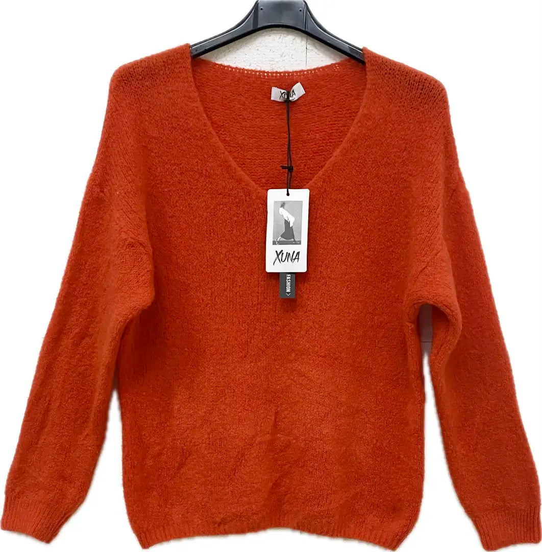 Kuschelpullover mit V Ausschnitt