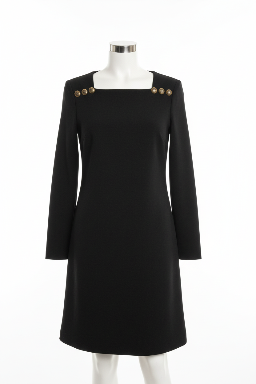 Oberteil lang mit Knöpfen