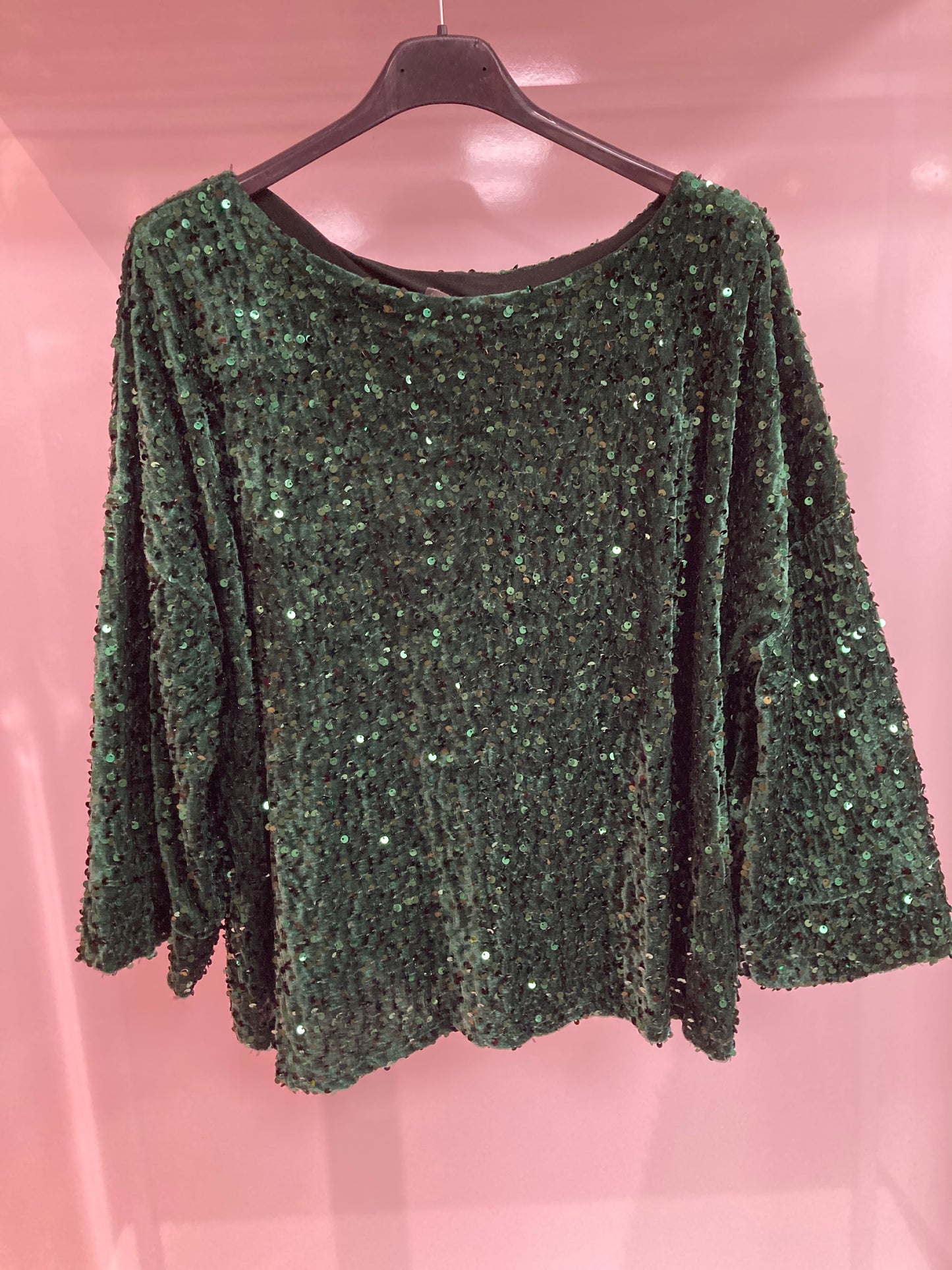 Damen Oberteil mit Pailletten