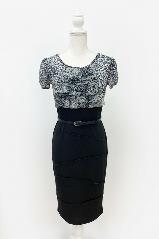 Kleid mit Leoparden-Muster