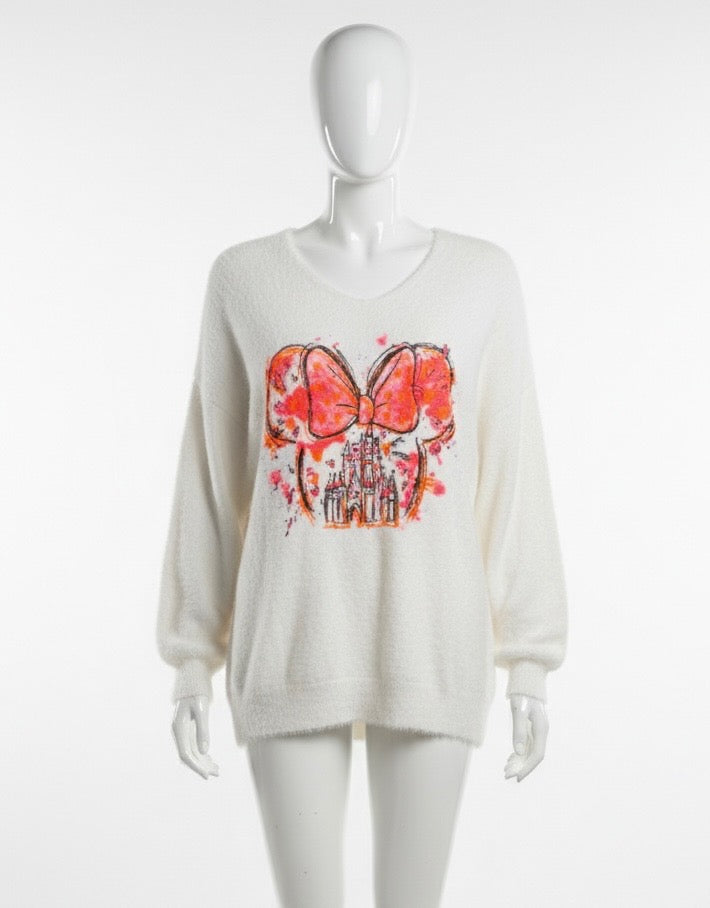 Pullover mit Minnie Maus Schloss