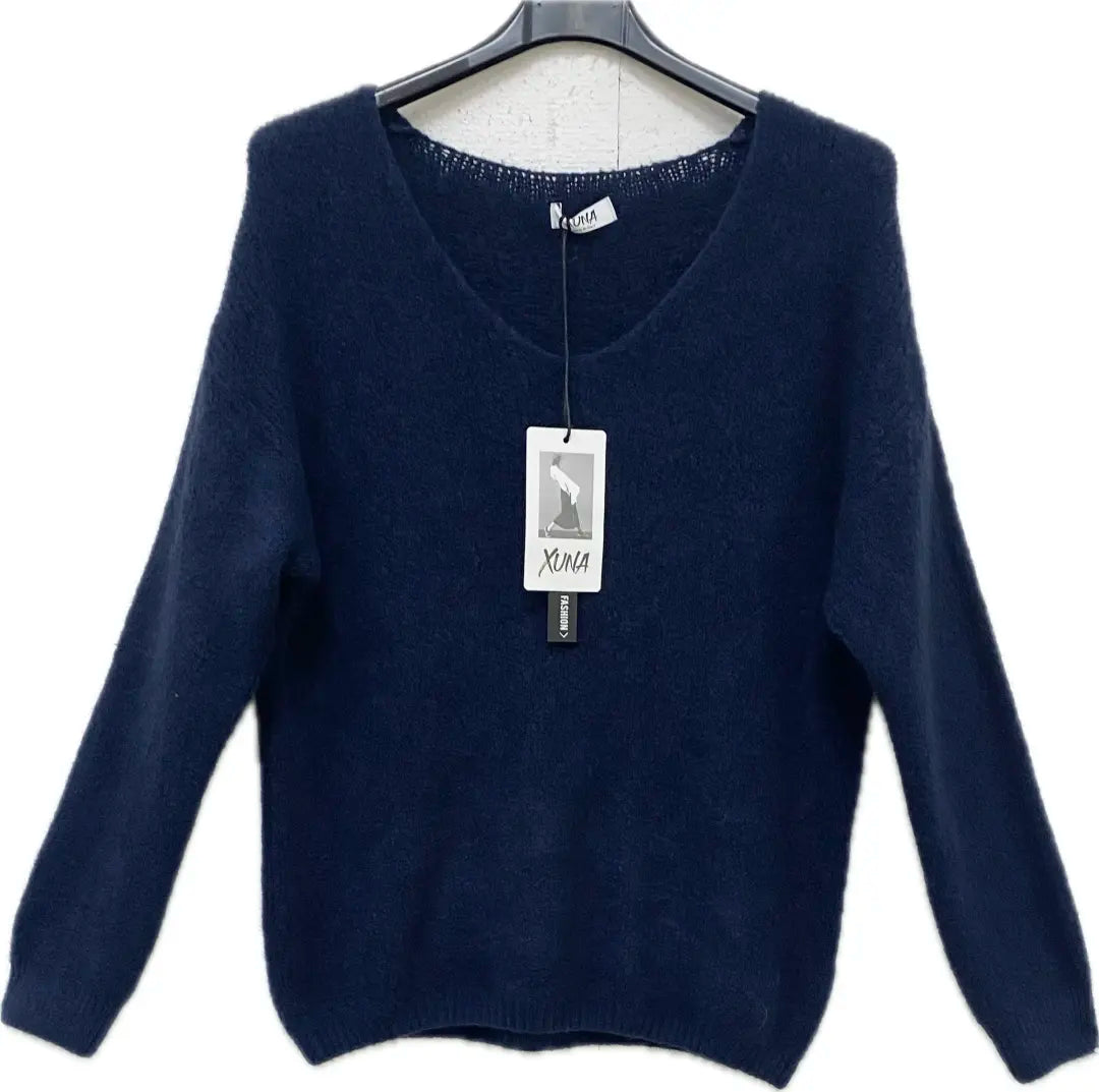 Kuschelpullover mit V Ausschnitt