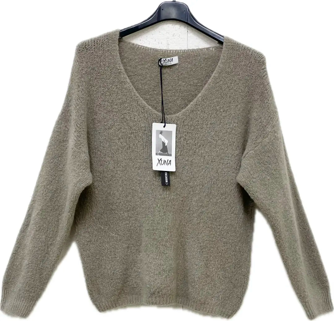 Kuschelpullover mit V Ausschnitt