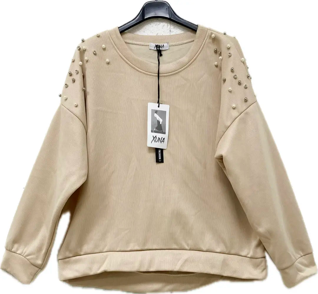 Sweatshirt mit Perlen