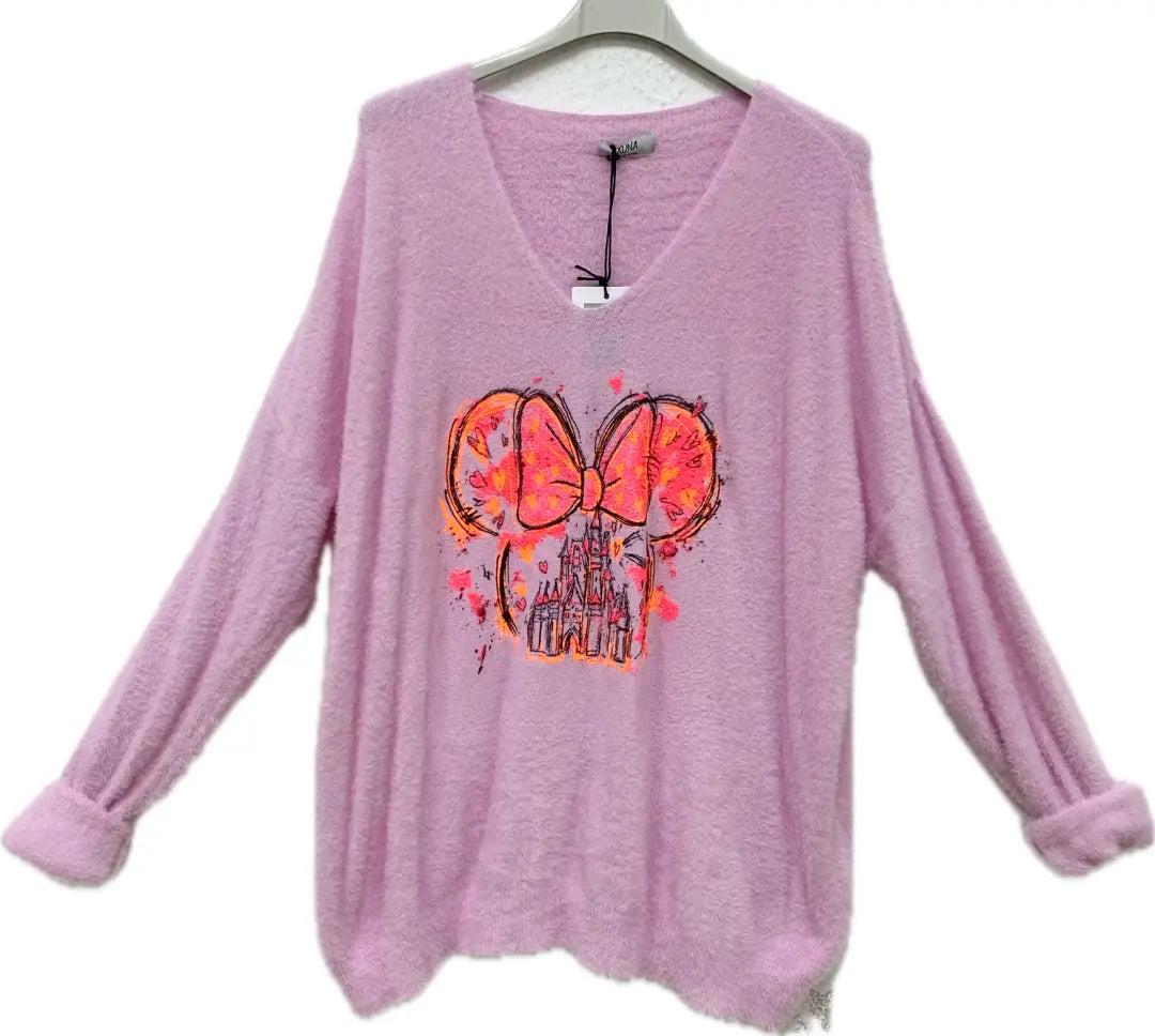 Pullover mit Minnie Maus Schloss