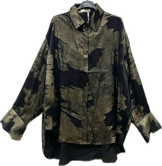 Gold Oversized Bluse