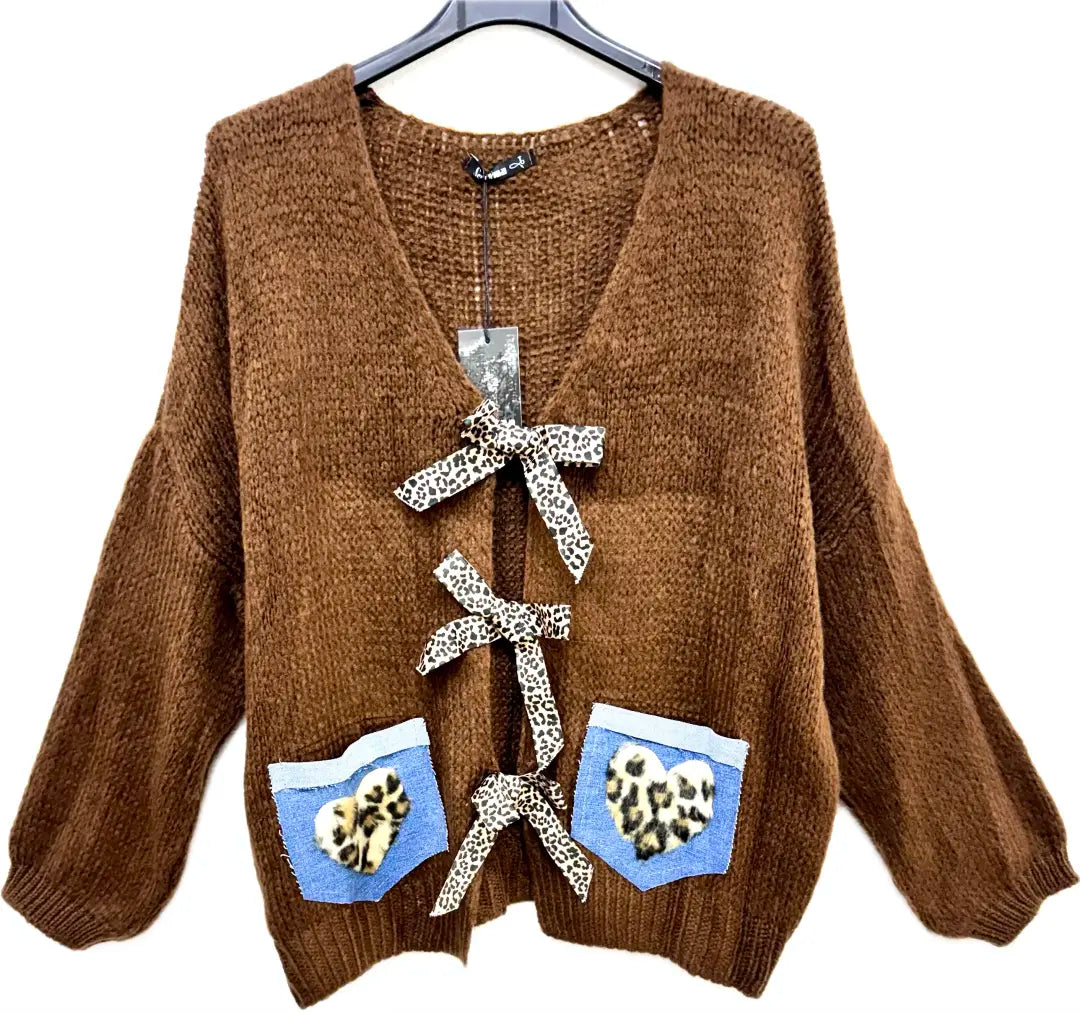 Strickjacke mit leotard Herzen und Schleife